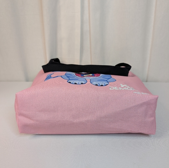 K-Pop Demon Hunter Derpy Tiger Cat Save The Date Canvas Tote Bag Pink - Picture 7 of 9